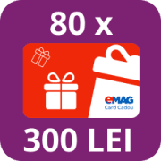 80 x Vouchere eMAG în valoare de 300 LEI